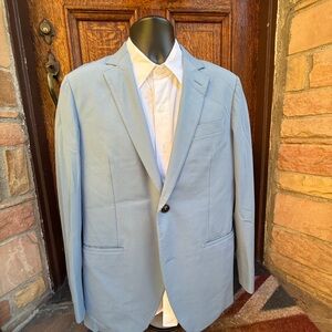 Elegant Sky Blue Men's Suit Jacket